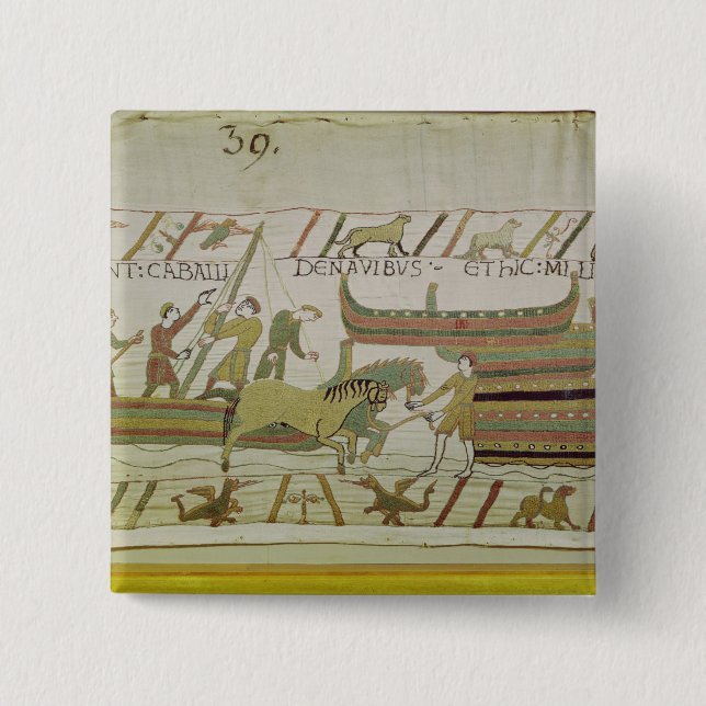 Avlastning av hästar från frakterna knapp (Framsida)