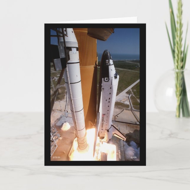 Avlastning av rymdfärgen "Endeavor" Kort (Framsida)