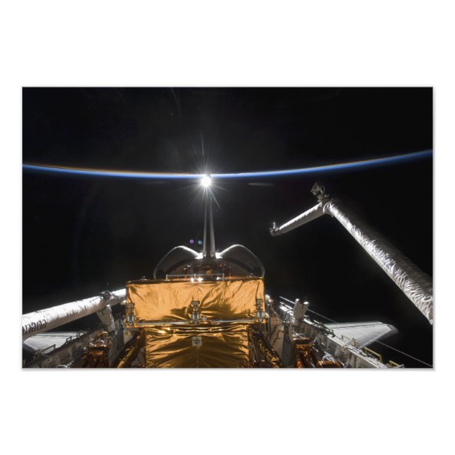 Avlastningsfack för rymdfärgen Atlantis Fototryck (Framsidan)