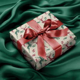 Avledande Hjort och holly Presentpapper