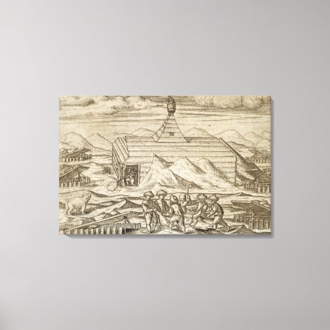 Avlivning och avhudning av besättningar, utanför h canvastryck (Framsida)