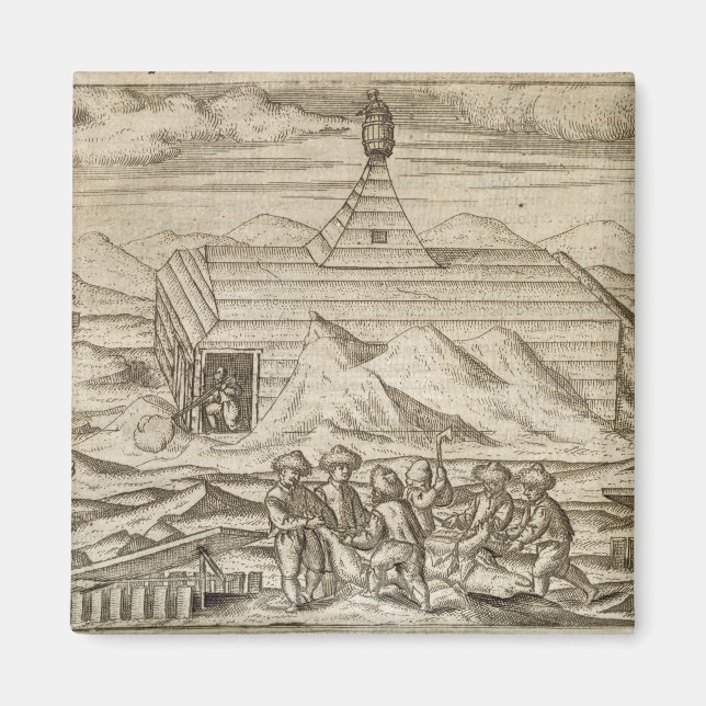 Avlivning och avhudning av besättningar, utanför h magnet (Framsidan)