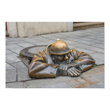 Avloppsarbetare Bronsstaty, Bratislava, Slovakien