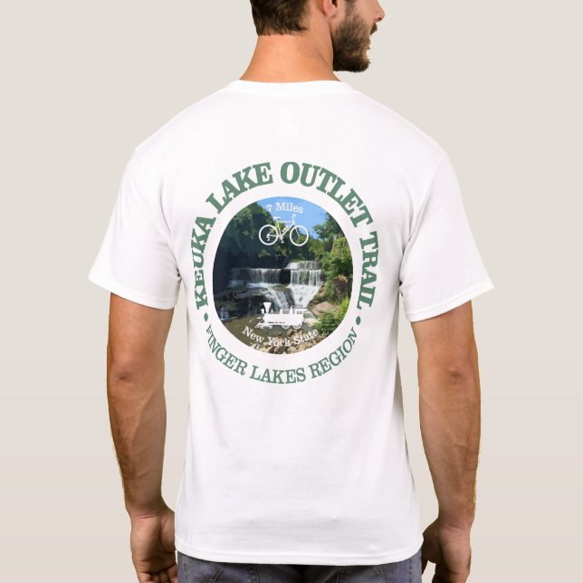 Avloppsbanan Keuka Sjö (cykling c) T Shirt (Baksida)