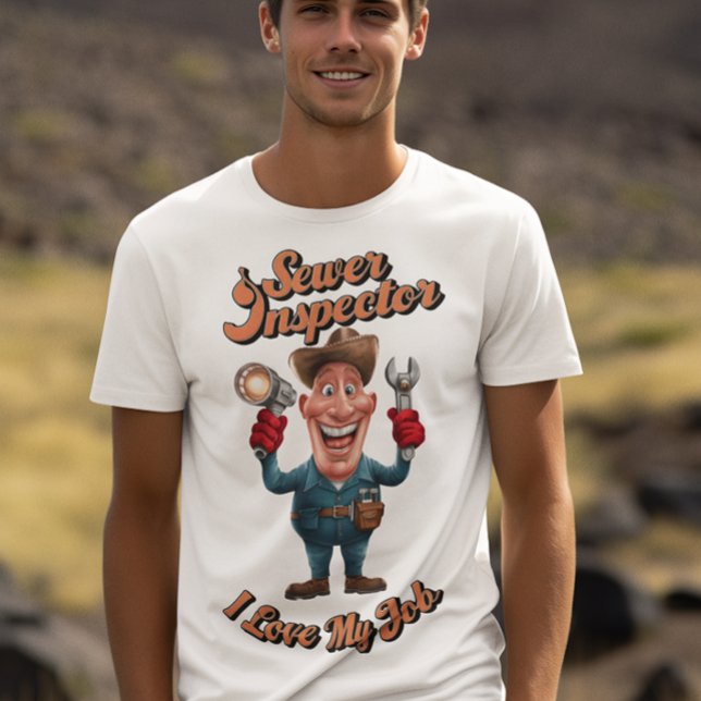 Avloppsinspektör med Wrenches T Shirt (Skapare uppladdad)