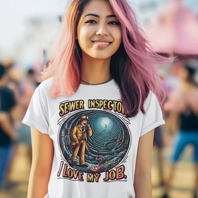 Avloppsväktaren i kärlek mitt jobb t shirt (Skapare uppladdad)