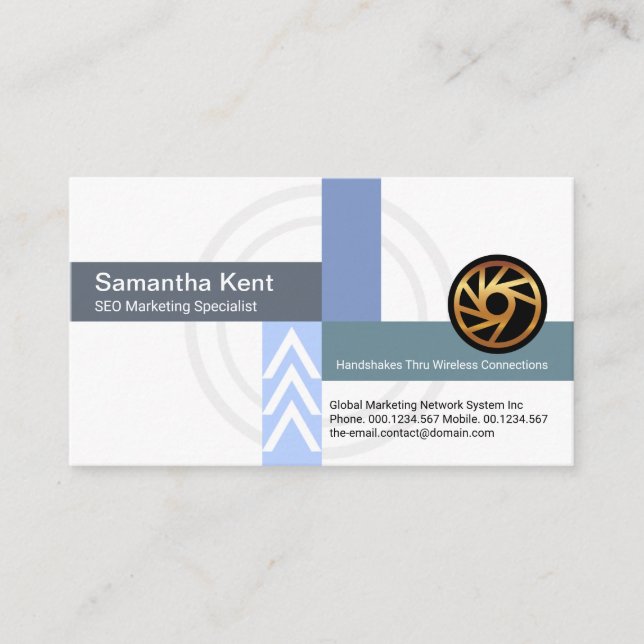 Avlyssning av länkanslutningar SEO Marknadsföring Visitkort (Framsida)