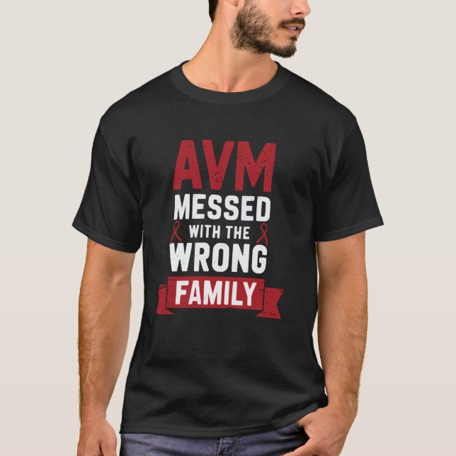 AVM Warrior Arteriovenous Malformation Awareness T Shirt (Framsida)