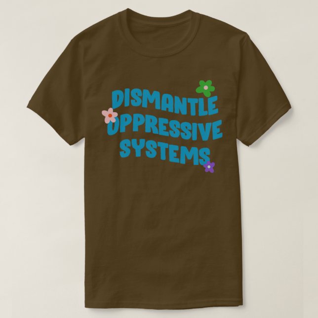 Avmontera förtryckssystem BLM T Shirt (Design framsida)