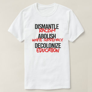 Avmontera rasismen mot vild överlägsenhet t shirt