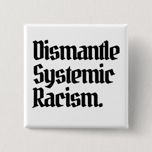 Avmontera systematisk rasism knapp