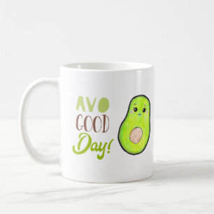 Avo bra Day Kawaii Avocado Tropical Fruit Söt Kaffemugg