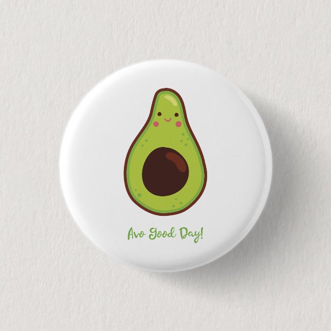 Avo Bra Day Punny Avocado Knapp (Framsida)