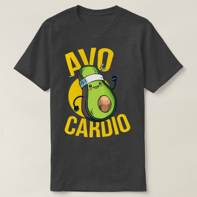 Avo Cardio Avocado T Shirt (Design framsida)