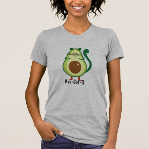 Avo-Cat-O Funny Cute Shirt, Geeky Avocado Älskare T Shirt
