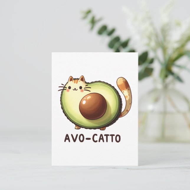 Avo-Catto Punny vykort (Stående Fram)