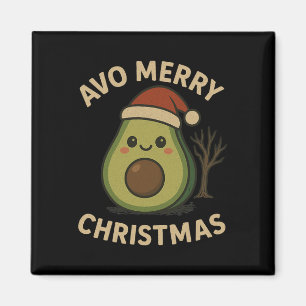 Avo God jul Funny Avocado Pun Magnet