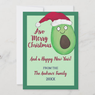 Avo God jul Quote Avocado juljul Julkort