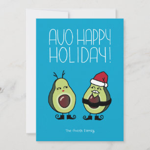 Avo Lycklig Helgdag - Cerulean Julkort