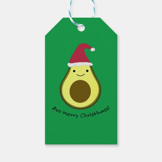 Avo Merry Christhass Avocado Presentetikett (Framsidan)