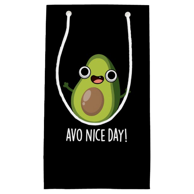 Avo Nice Day Funny Avocado Pun Mörk BG (Framsidan)