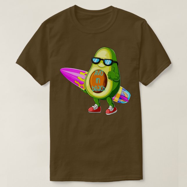 AVO på strandsurfning T Shirt (Design framsida)