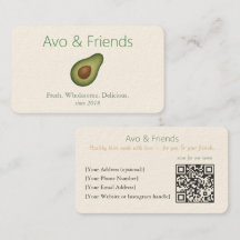 Avo & Vänner | Avocado Logotyp Health Food -