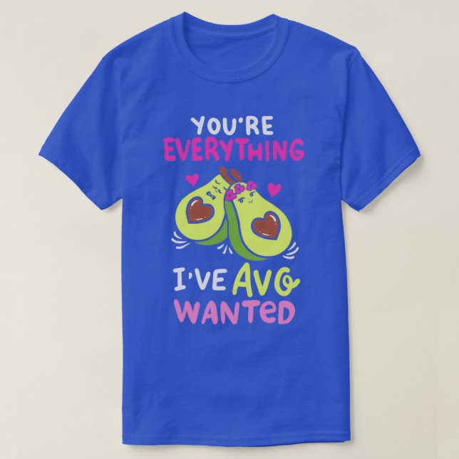 avo ville ha vegan avocado valentiness hjärtdag t shirt (Design framsida)