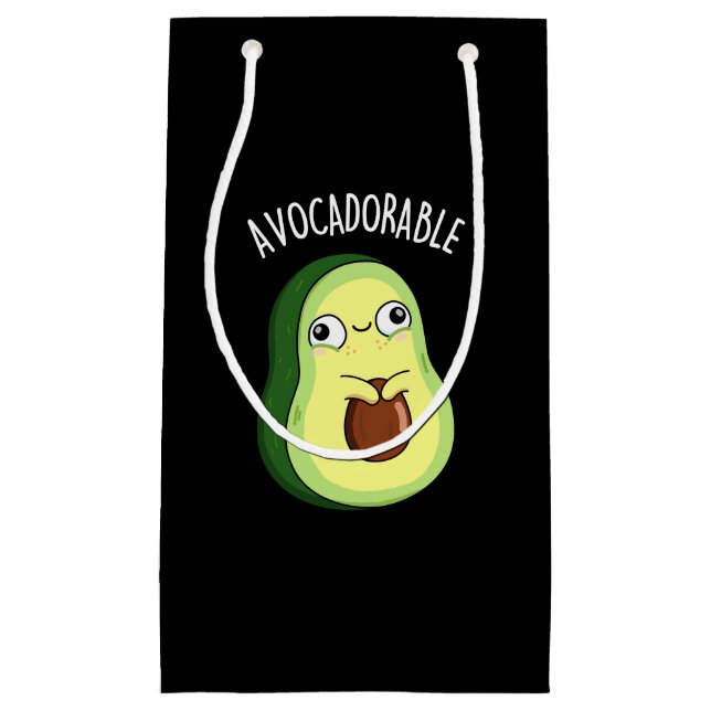 Avoc-adsible Funny Avocado Pun Mörk BG (Framsidan)