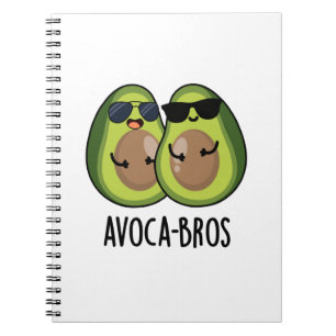 Avoca-bröder Roligt Avokado Skämt Anteckningsbok