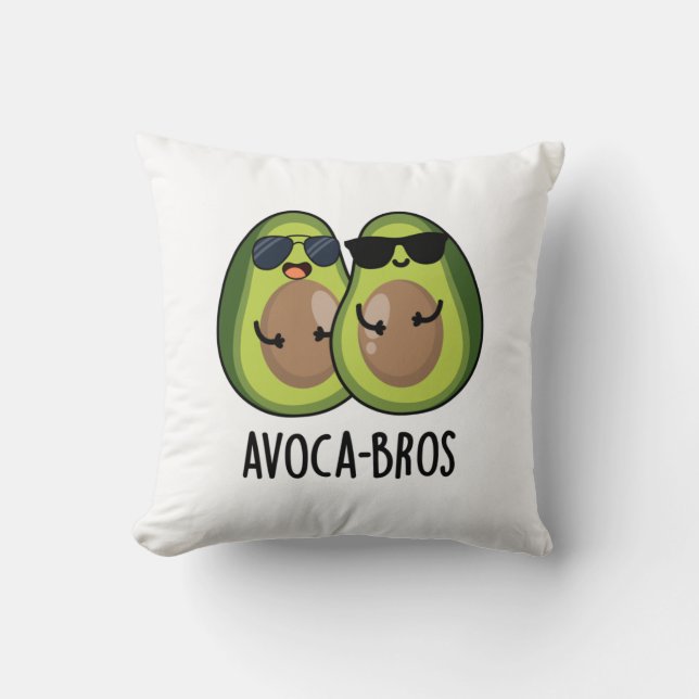 Avoca-bros Funny Avocado Pun Kudde (Framsida)