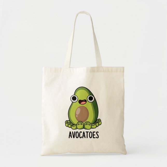 Avoca-tår Roliga Avokado-ordlekar  Tygkasse (Framsidan)