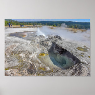Avoca Vår, Biscuit Basin, Yellowstone Poster