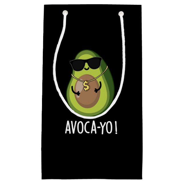Avoca-yo Funny Coola Avocado Pun Mörk BG (Framsidan)