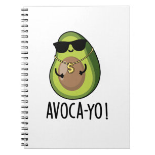 Avoca-yo Roligt Coolt Avokado Puns Anteckningsbok