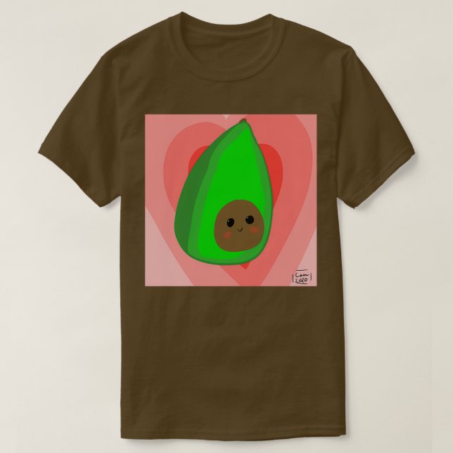 avocadbro avocado kärlek t shirt (Design framsida)