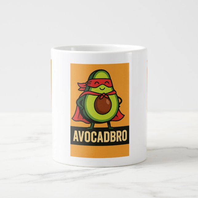 Avocadbro - supermat med supermakter jumbo mugg (Framsidan)