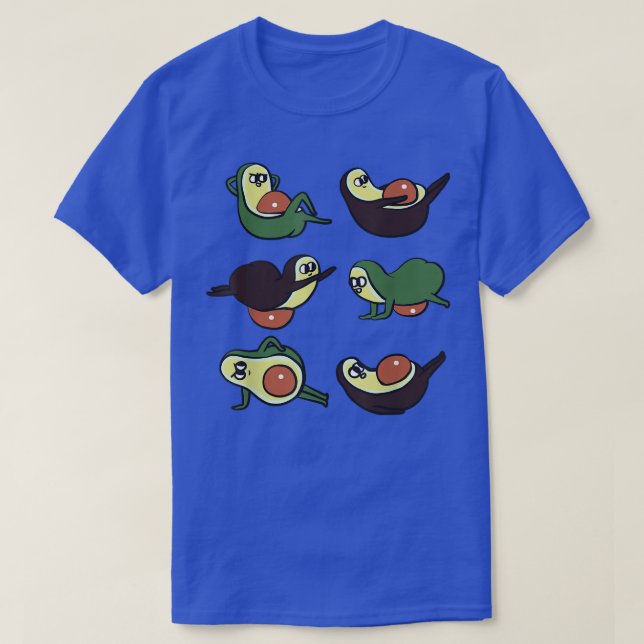 Avocado Abs Workout T Shirt (Design framsida)