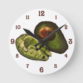 Avocado Acrylic Wall Clock Rund Klocka