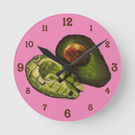 Avocado Acrylic Wall Clock Rund Klocka