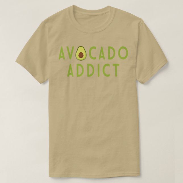 Avocado Addict Heliga Guacamole Älskare World Vega T Shirt (Design framsida)