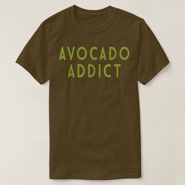 Avocado Addict Heliga Guacamole Älskare World Vega T Shirt (Design framsida)