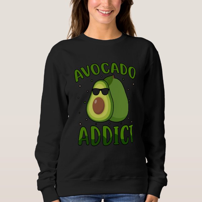 Avocado Addict Vegan Vegan Saying T Shirt (Framsida)