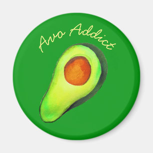 Avocado additiva grönt, söt konst magnet
