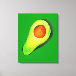 Avocado addito grönt söt konst canvastryck
