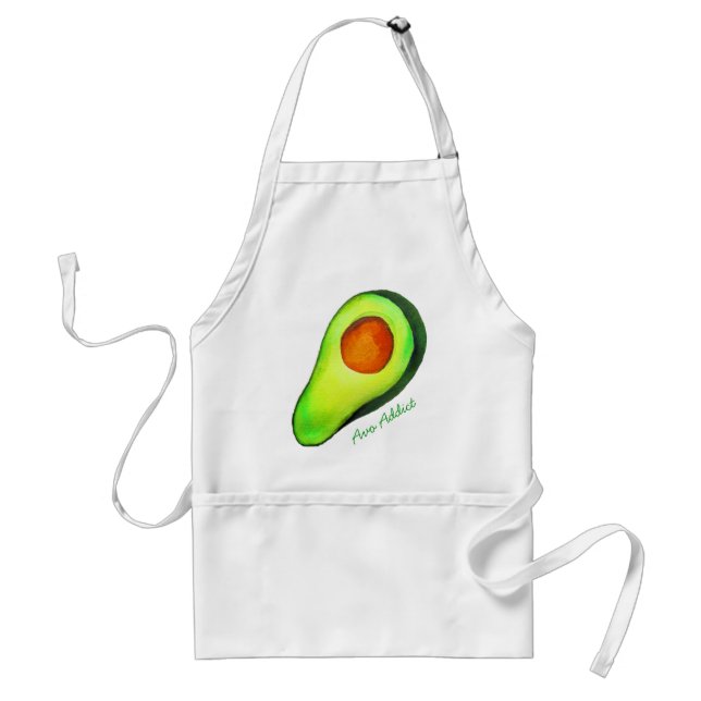 Avocado addito grönt söt konst förkläde (Framsidan)