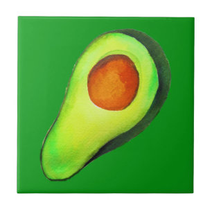 Avocado addito grönt söt konst kakelplatta
