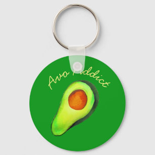 Avocado addito grönt söt konst nyckelring