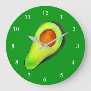 Avocado addito grönt söt konst stor klocka