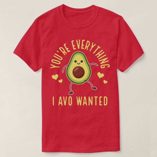 Avocado Älskare Cute Gift T Shirt (Design framsida)